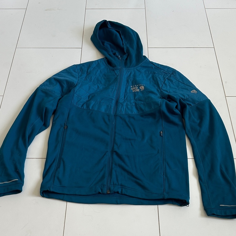 Mountain Hardwear Men's Teal Performance Jacket medium